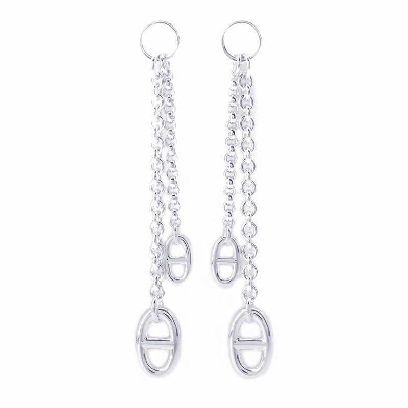 エルメス ピアス ニューファランドール シェーヌダンクルモチーフ SV925シルバー Farandole HERMES ジュエリー