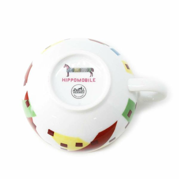 エルメス ティーカップ・ソーサー イポモビル HIPPOMOBILE 2客セット200ml HERMES 陶器