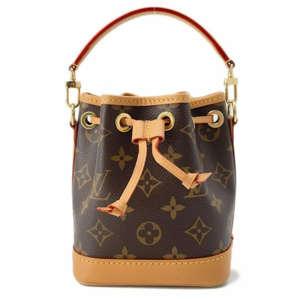 ルイヴィトン ハンドバッグ モノグラム ナノ・ノエ M81266 LOUIS VUITTON 2wayショルダーバッグ