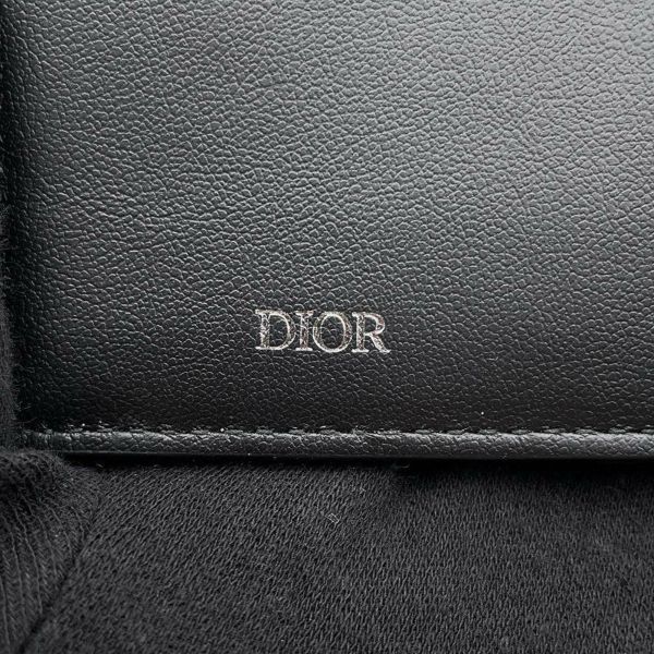 クリスチャン・ディオール カードケース Saddle フラップ 2ADBC320YKS_H03E Christian Dior   カードホルダー 黒 2024年夏