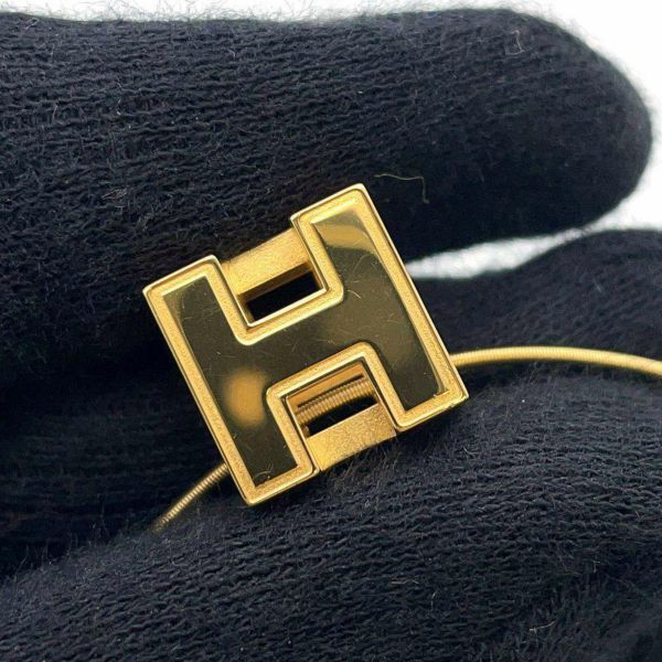 エルメス ネックレス カージュドアッシュ H キューブ オレンジ HERMES アクセサリー