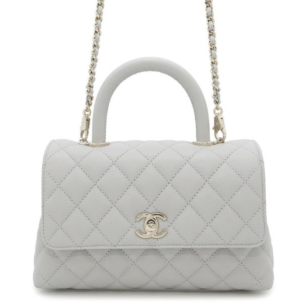 シャネル ハンドバッグ マトラッセ ココマーク ココハンドル キャビアスキン A92990 CHANEL 2wayショルダーバッグ