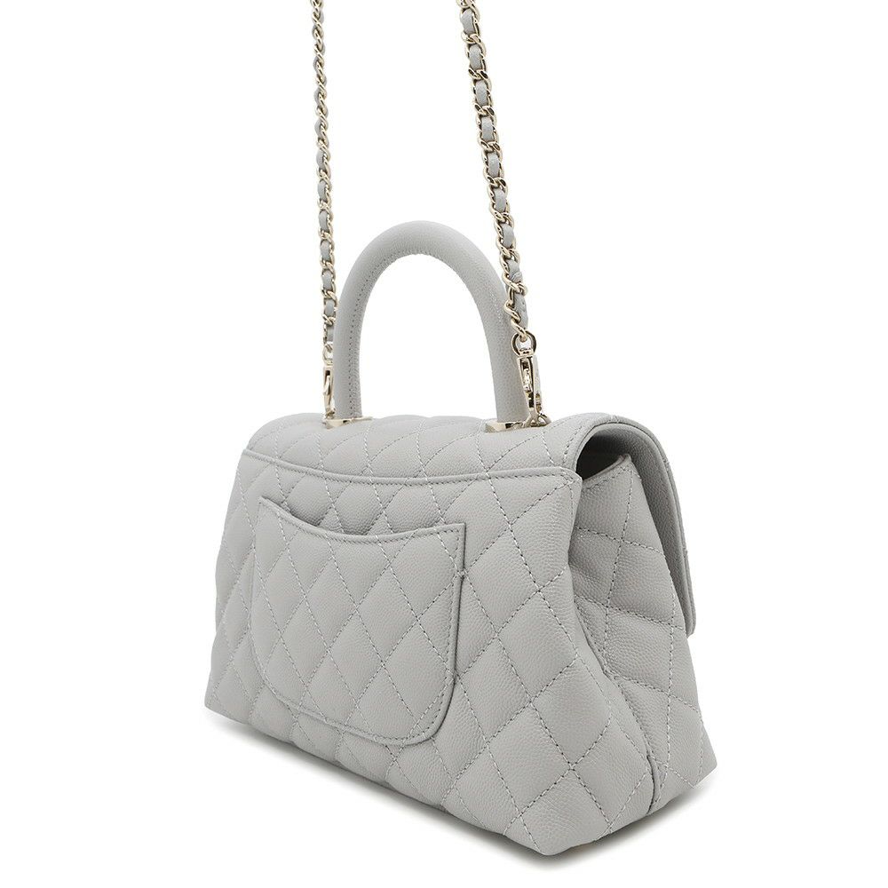 シャネル ハンドバッグ マトラッセ ココマーク ココハンドル キャビアスキン A92990 CHANEL 2wayショルダーバッグ