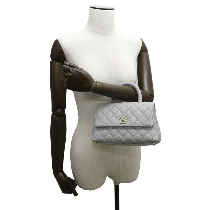 シャネル ハンドバッグ マトラッセ ココマーク ココハンドル キャビアスキン A92990 CHANEL 2wayショルダーバッグ