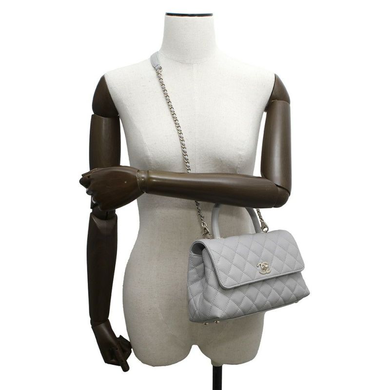 シャネル ハンドバッグ マトラッセ ココマーク ココハンドル キャビアスキン A92990 CHANEL 2wayショルダーバッグ