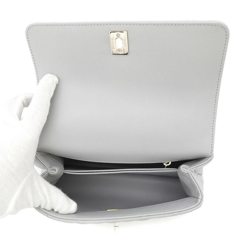 シャネル ハンドバッグ マトラッセ ココマーク ココハンドル キャビアスキン A92990 CHANEL 2wayショルダーバッグ