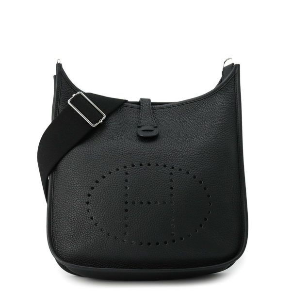 エルメス ショルダーバッグ エブリン3 PM ブラック/シルバー金具 トリヨンクレマンス U刻印 黒
