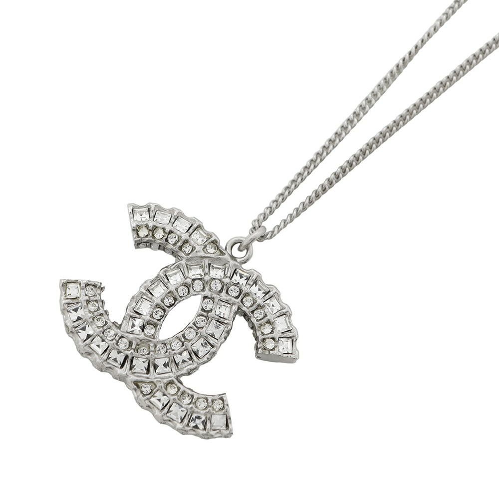 シャネル ネックレス ココマーク ラインストーン B11 C CHANEL 