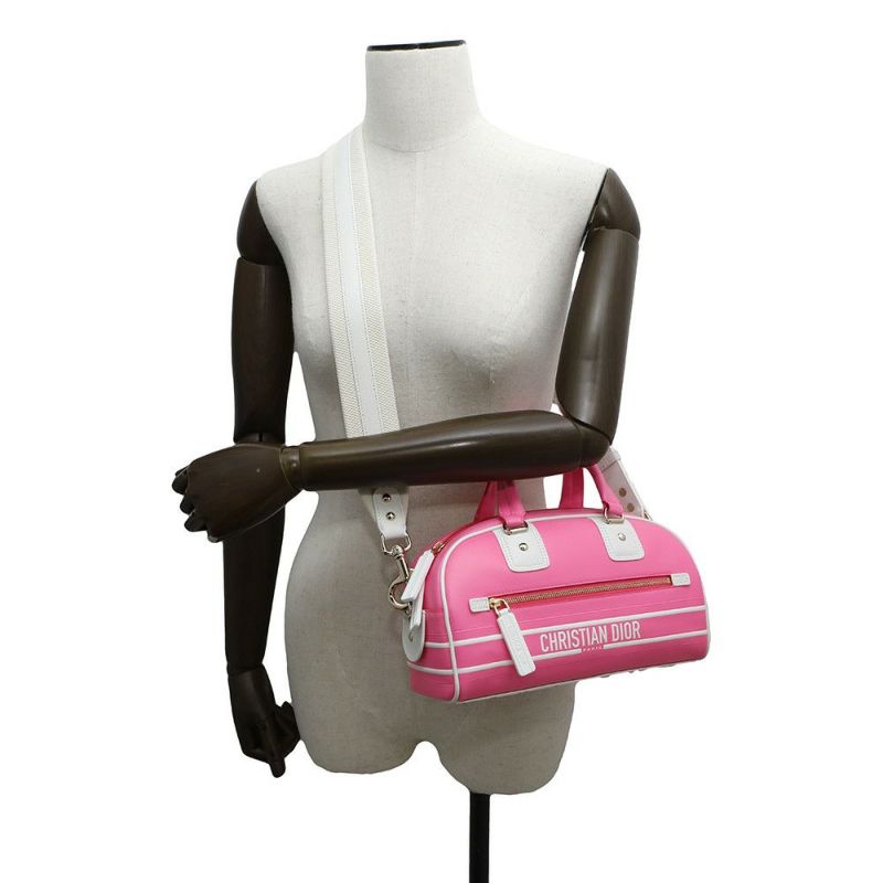 ディオール ハンドバッグ ヴァイブ VIBE スモール ボーリングバッグ レザー M6209OOBR 2wayショルダー セール品