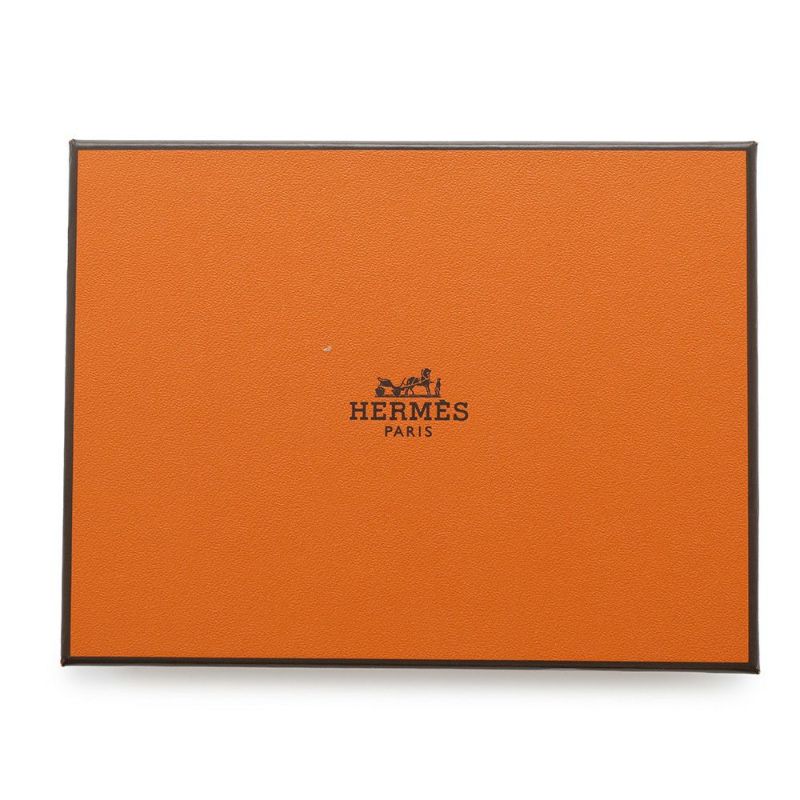 エルメス 二つ折り財布 ベアンコンパクト エトゥープ/シルバー金具 エプソン B刻印 HERMES 財布