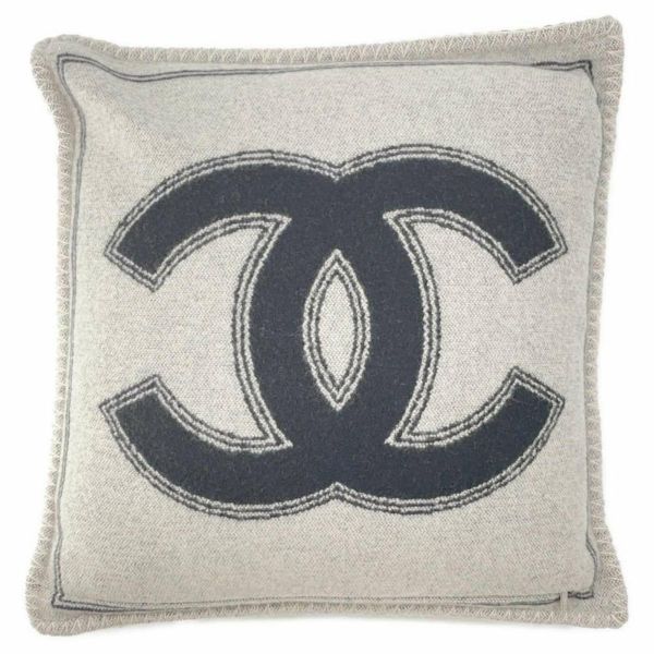 シャネル クッション ココマーク ロゴ ダブルフェイス ウール カシミヤ CHANEL インテリア