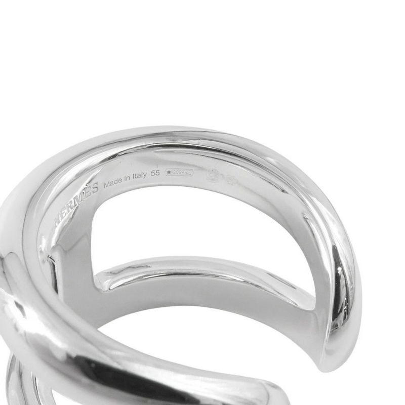 エルメス リング オスモズGM Osmose SV925シルバー リングサイズ55 HERMES 指輪 ジュエリー
