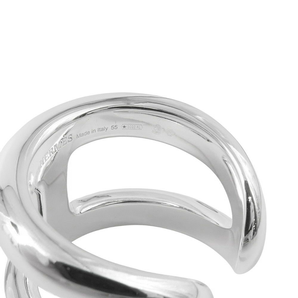 エルメス リング オスモズGM Osmose SV925シルバー リングサイズ55 HERMES 指輪 ジュエリー