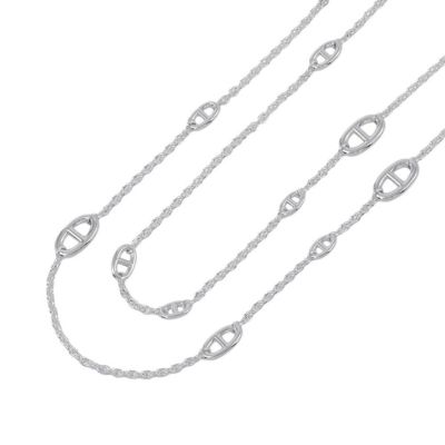 エルメス ロングネックレス ファランドール 120 シルバーSV925 HERMES エルメス ロングネックレス ファランドール Farandole