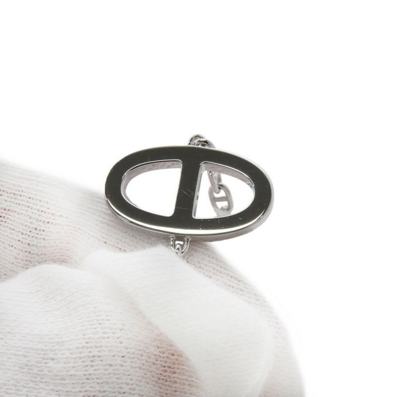 エルメス ブレスレット シェーヌ ダンクル コントゥール ダイヤモンド 33P 0.16ct K18WG サイズLG HERMES