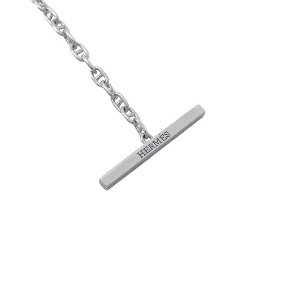 エルメス ブレスレット シェーヌ ダンクル コントゥール ダイヤモンド 33P 0.16ct K18WG サイズLG HERMES