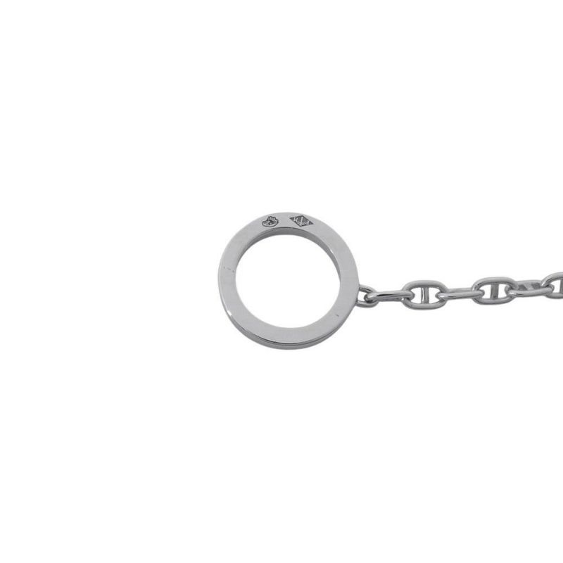 エルメス ブレスレット シェーヌ ダンクル コントゥール ダイヤモンド 33P 0.16ct K18WG サイズLG HERMES