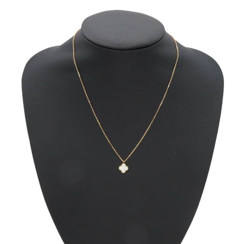 ヴァンクリーフ&アーペル ネックレス スウィート アルハンブラ ペンダント マザーオブパール K18YGイエローゴールド VCARF69100