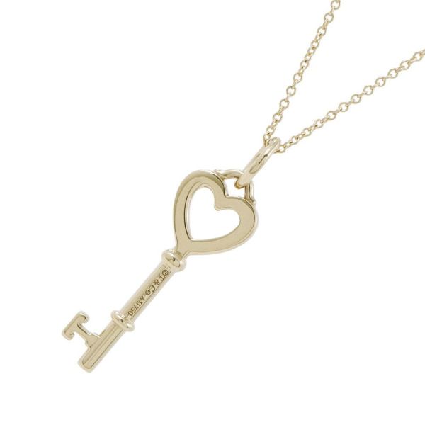 ティファニー ネックレス ハートキー ペンダント K18YGイエローゴールド Tiffany&Co.