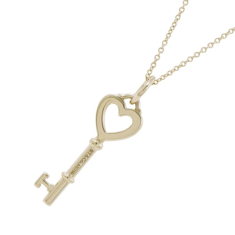 ティファニー ネックレス ハートキー ペンダント K18YGイエローゴールド Tiffany&Co.