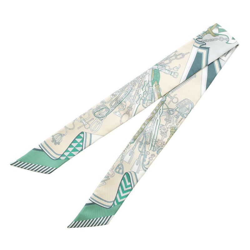 エルメス スカーフ ツイリー 鞍職人の花束 HERMES シルク 2025春夏