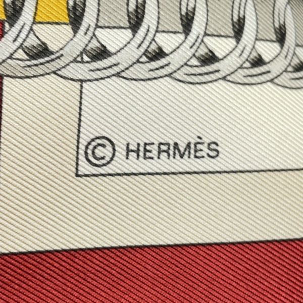 エルメス スカーフ カレ90 弓形連結 ATTELAGE EN ARBALETE HERMES シルク