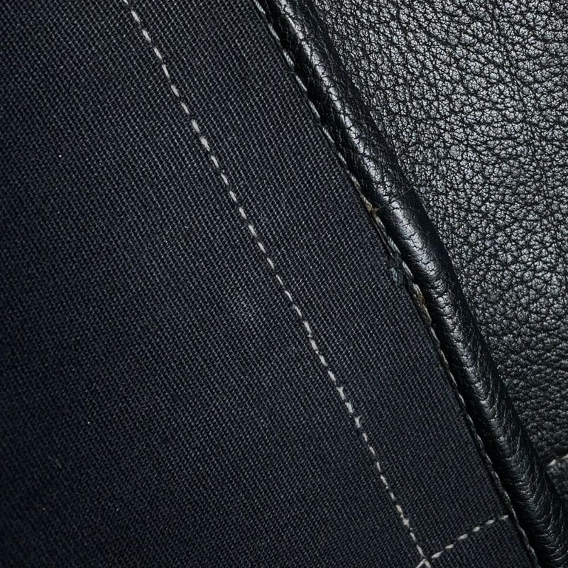 エルメス トートバッグ ガーデンパーティPM ブラック/シルバー金具 トワルオフィシエ/ブッフルスキッパー □H刻印 黒