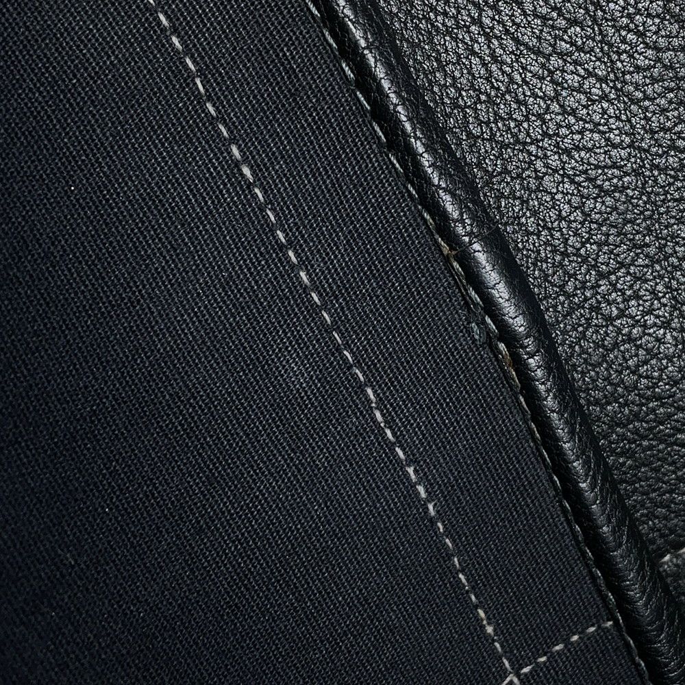 エルメス トートバッグ ガーデンパーティPM ブラック/シルバー金具 トワルオフィシエ/ブッフルスキッパー □H刻印 黒