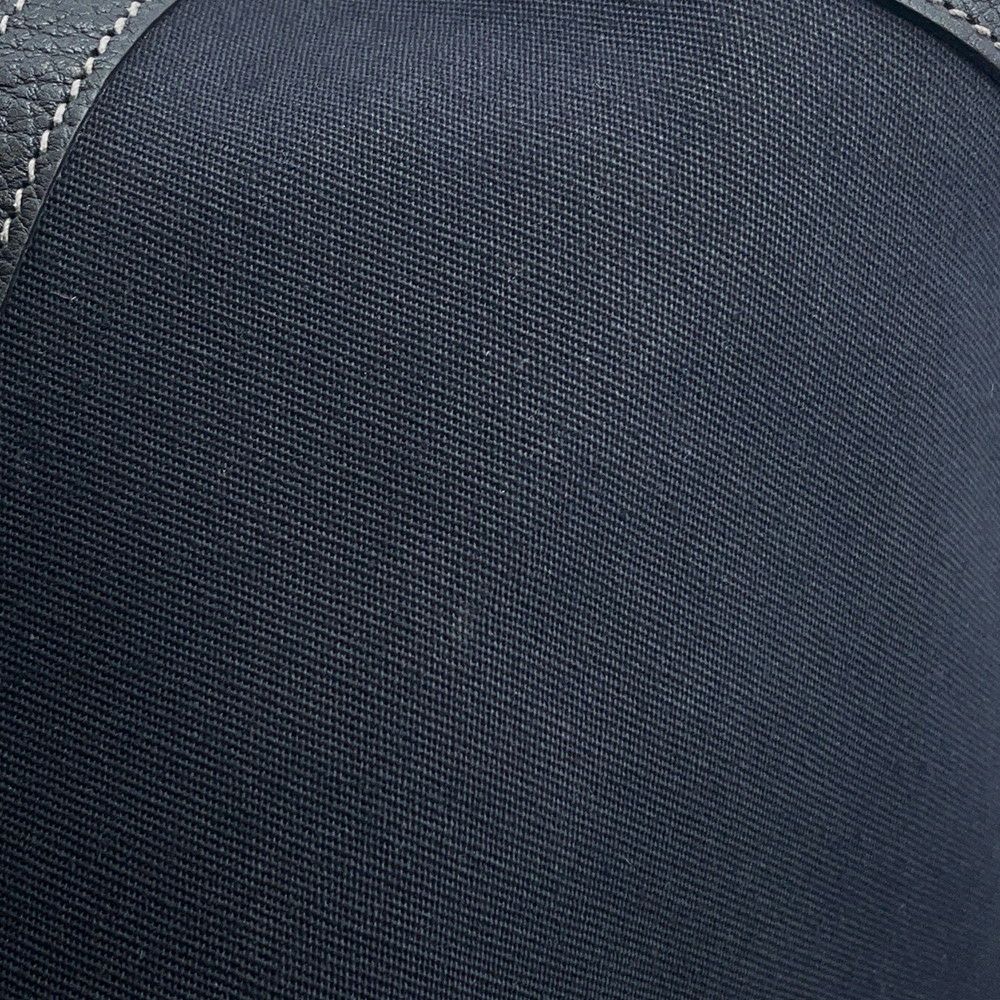 エルメス トートバッグ ガーデンパーティPM ブラック/シルバー金具 トワルオフィシエ/ブッフルスキッパー □H刻印 黒