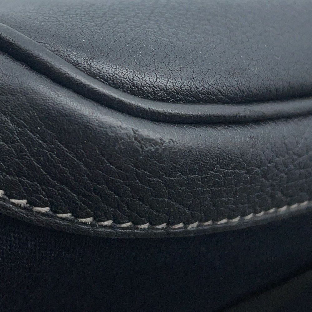 エルメス トートバッグ ガーデンパーティPM ブラック/シルバー金具 トワルオフィシエ/ブッフルスキッパー □H刻印 黒