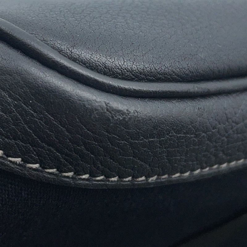 エルメス トートバッグ ガーデンパーティPM ブラック/シルバー金具 トワルオフィシエ/ブッフルスキッパー □H刻印 黒