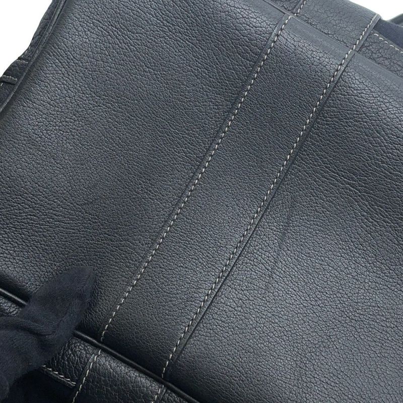 エルメス トートバッグ ガーデンパーティPM ブラック/シルバー金具 トワルオフィシエ/ブッフルスキッパー □H刻印 黒