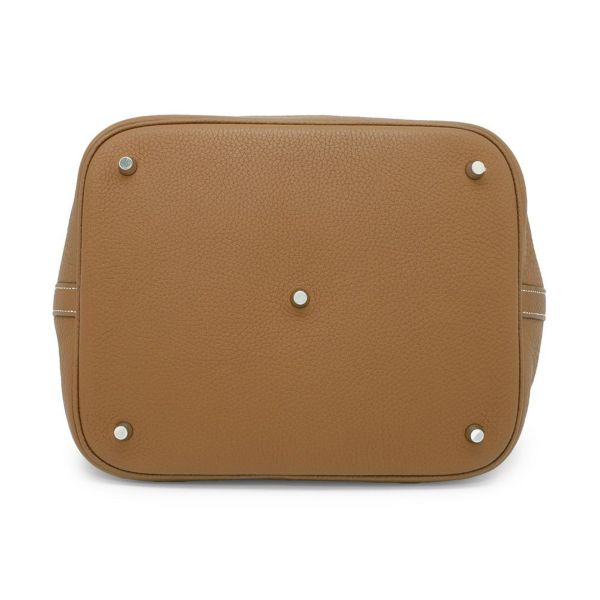 エルメス ハンドバッグ ピコタンロックGM ゴールド/シルバー金具 トリヨンクレマンス X刻印 HERMES トートバッグ