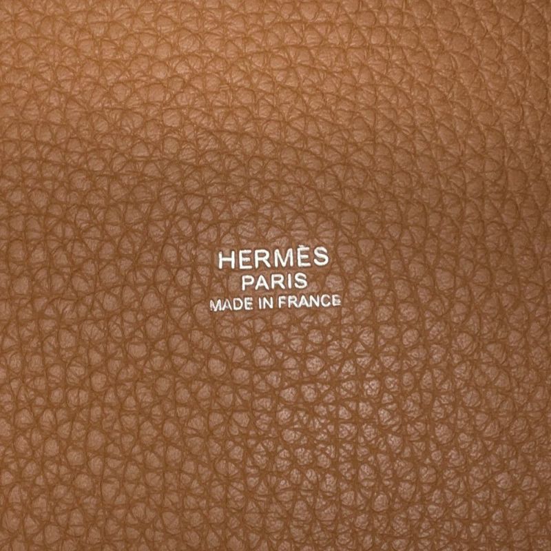 エルメス ハンドバッグ ピコタンロックGM ゴールド/シルバー金具 トリヨンクレマンス X刻印 HERMES トートバッグ