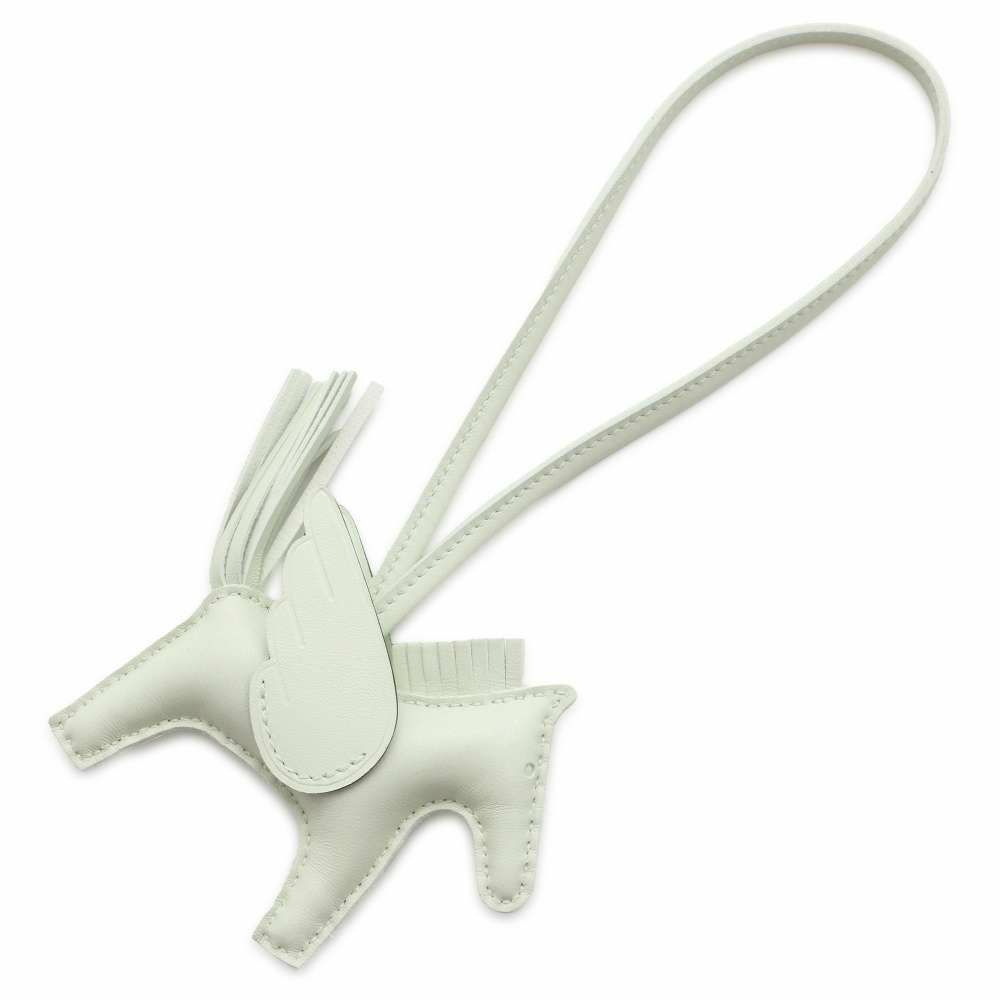 エルメス バッグチャーム ロデオPM ペガサス ヴェールフィズ ラムスキン B刻印