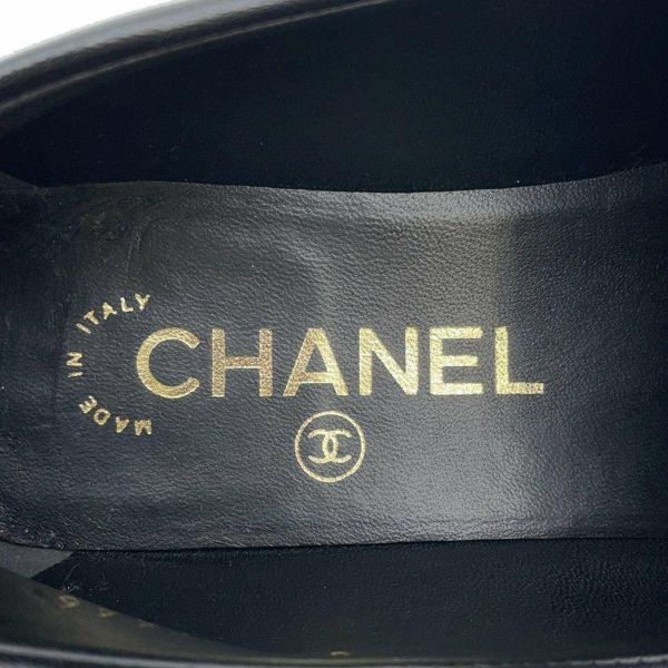 シャネル ローファー マトラッセ CCターンロック ラムスキン レディースサイズ36 1/2C G36646 CHANEL 靴 黒