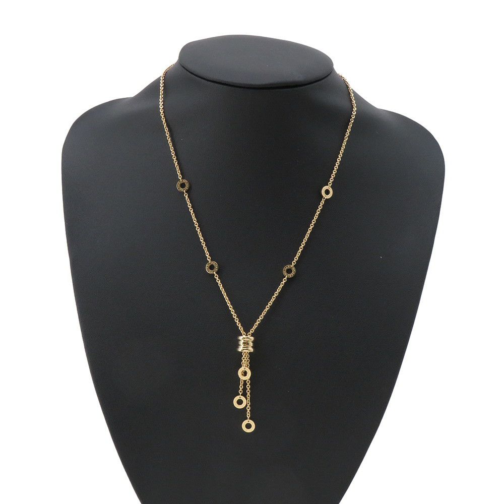 ブルガリ ネックレス ビーゼロワン エレメント K18YGイエローゴールド BVLGARI ペンダント ジュエリー