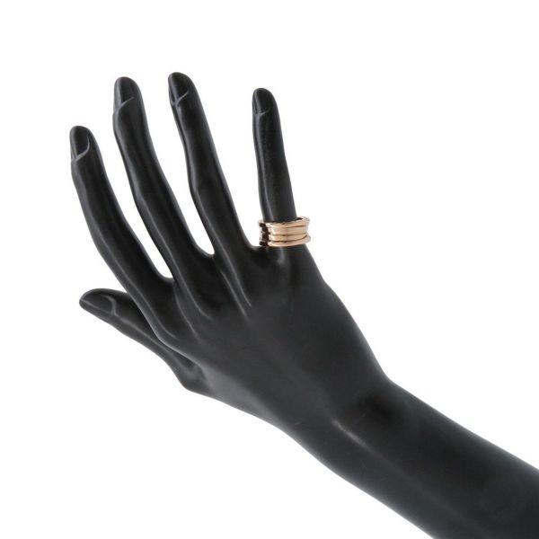 ブルガリ リング ビーゼロワン B-zero1 2バンド K18PGピンクゴールド リングサイズ47 BVLGARI 指輪 ジュエリー