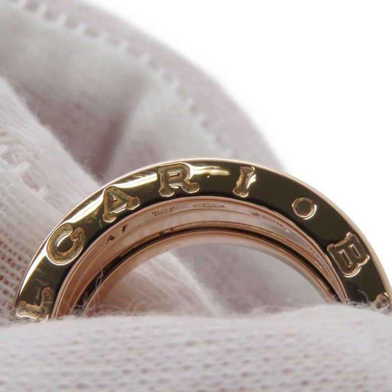 ブルガリ リング ビーゼロワン B-zero1 2バンド K18PGピンクゴールド リングサイズ47 BVLGARI 指輪 ジュエリー