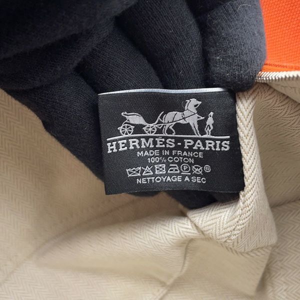 エルメス ポーチ ブリッド・ア・ブラックPM フー/ボルドー/シルバー金具 キャンバス