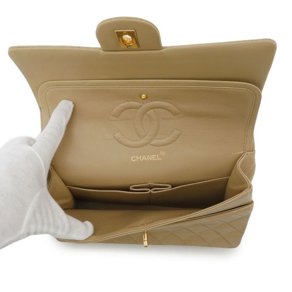 シャネル チェーンショルダーバッグ マトラッセ25 ココマーク ラムスキン ダブルチェーン A01112 CHANEL