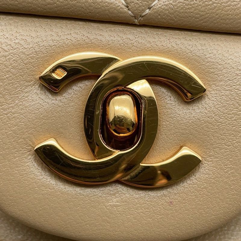 シャネル チェーンショルダーバッグ マトラッセ25 ココマーク ラムスキン ダブルチェーン A01112 CHANEL