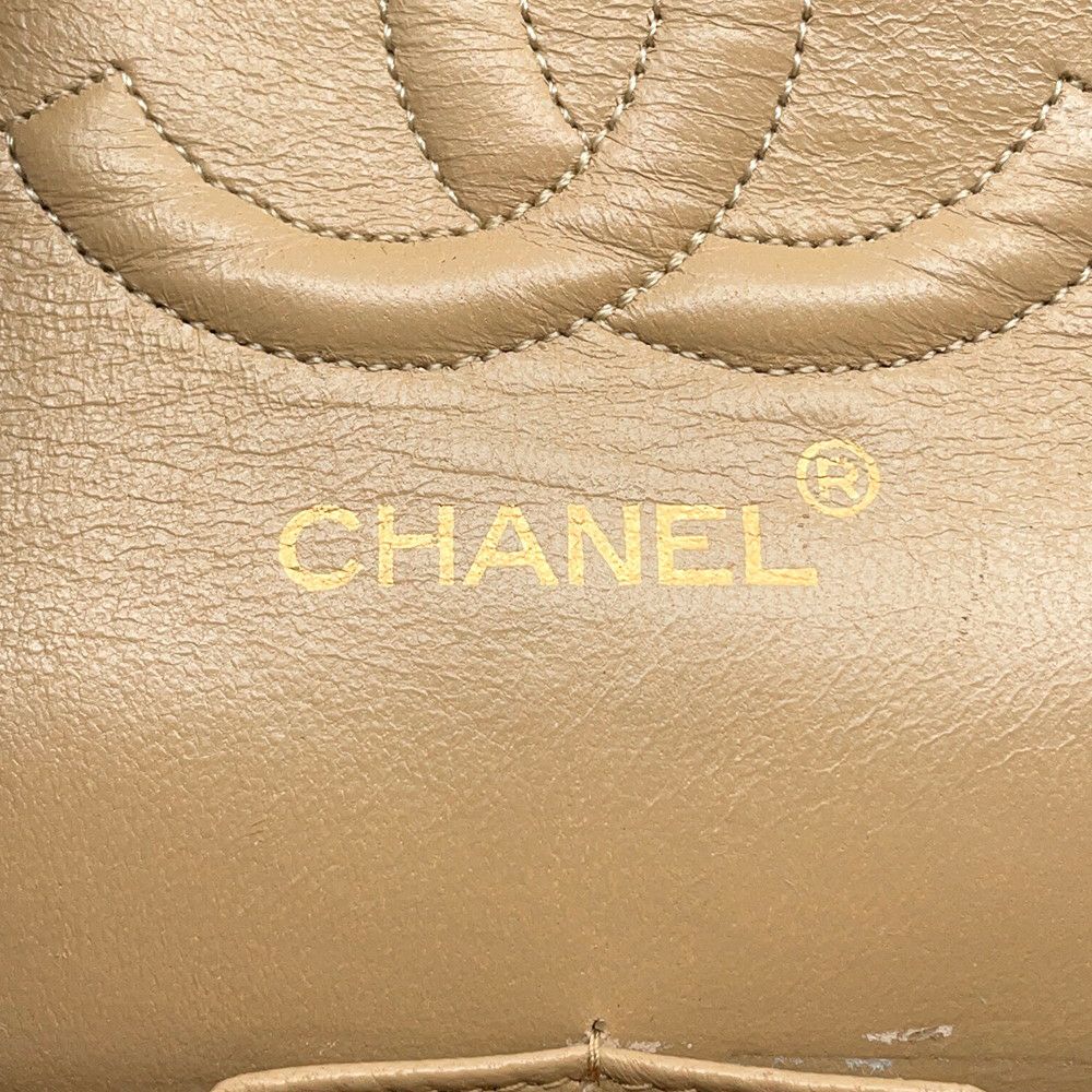 シャネル チェーンショルダーバッグ マトラッセ25 ココマーク ラムスキン ダブルチェーン A01112 CHANEL