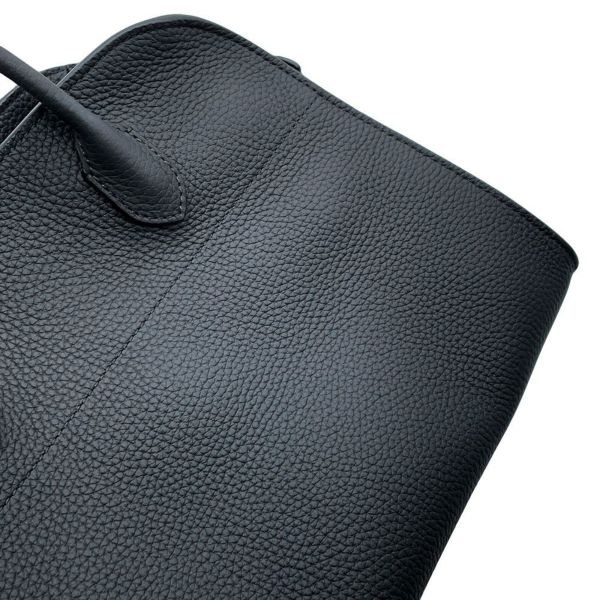 ザ ロウ ハンドバッグ ソフトマルゴー12 レザー W1586 THE ROW バッグ 2wayショルダーバッグ 黒