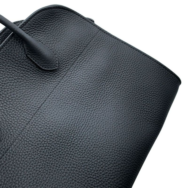 ザ ロウ ハンドバッグ ソフトマルゴー12 レザー W1586 THE ROW バッグ 2wayショルダーバッグ 黒