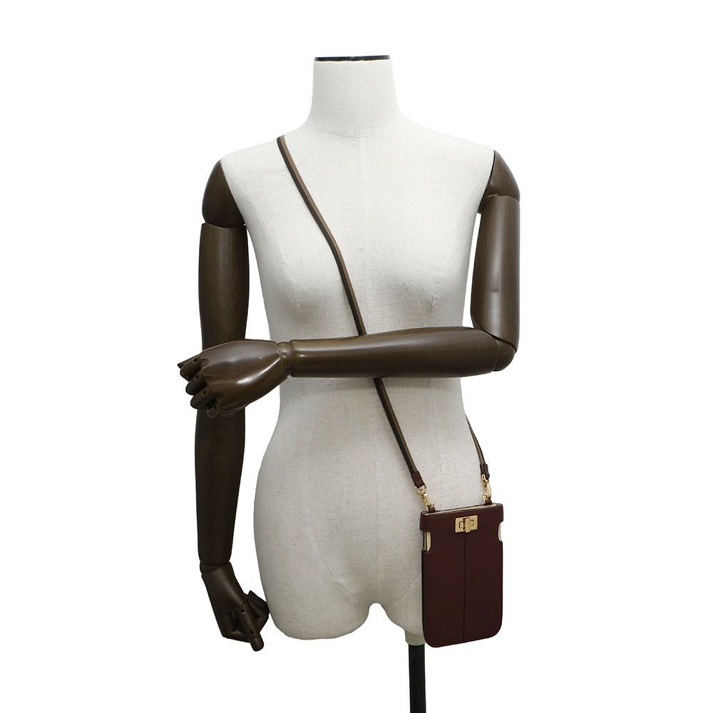 フェンディ フォンホルダー ピーカフォン レザー 8M0442 FENDI スマホケース