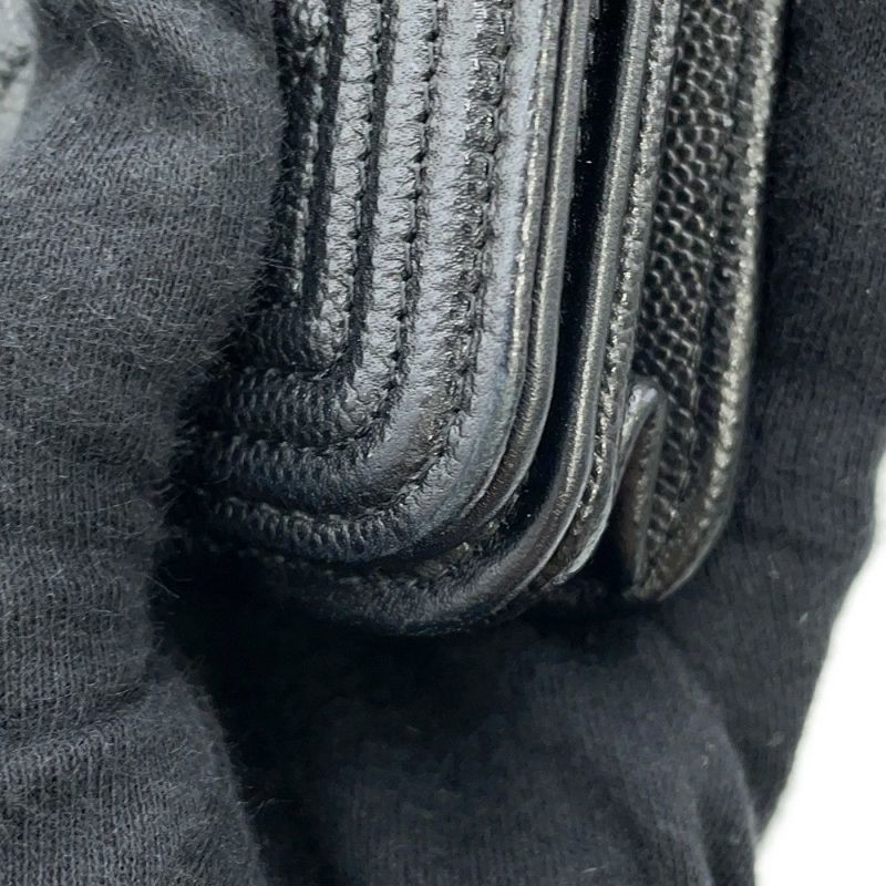 シャネル チェーンウォレット ボーイシャネル マトラッセ ココマーク キャビアスキン AP1117 CHANEL 財布 黒