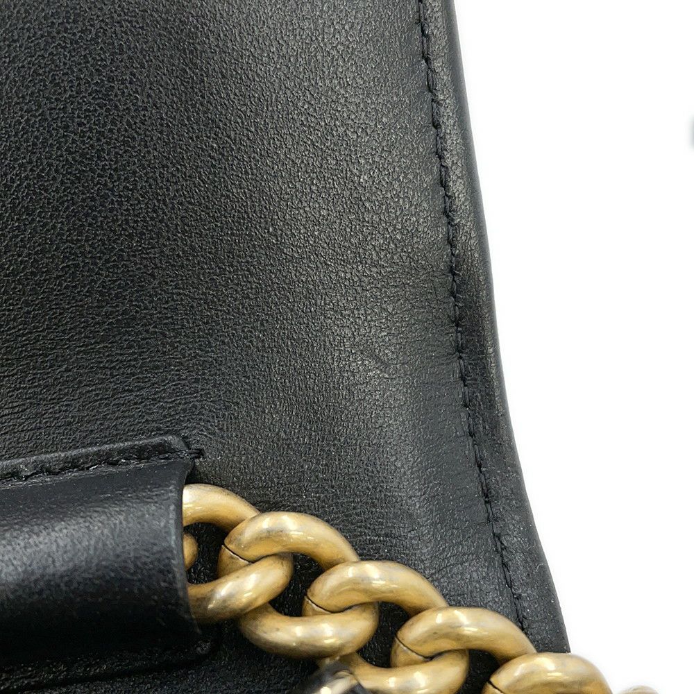 シャネル チェーンウォレット ボーイシャネル マトラッセ ココマーク キャビアスキン AP1117 CHANEL 財布 黒