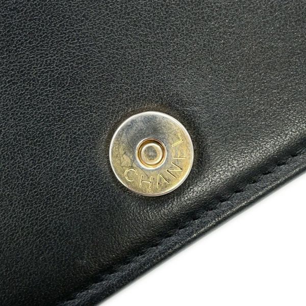 シャネル チェーンウォレット ボーイシャネル マトラッセ ココマーク キャビアスキン AP1117 CHANEL 財布 黒
