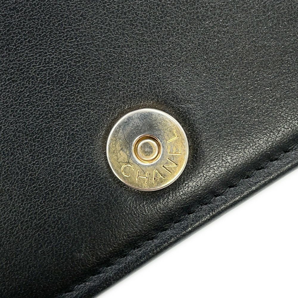 シャネル チェーンウォレット ボーイシャネル マトラッセ ココマーク キャビアスキン AP1117 CHANEL 財布 黒